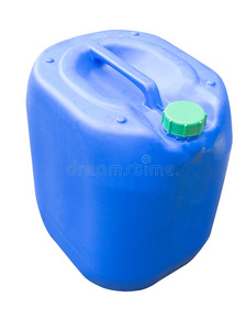 蓝色塑料罐