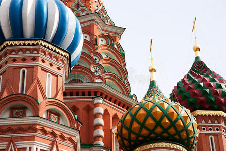 圣巴兹尔大教堂。俄罗斯莫斯科