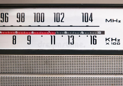 老式收音机细节