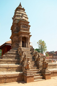 尼泊尔巴克塔普尔市神庙