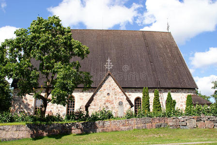 欧洲 历史 兴趣 佩尼 外部 基督教 建设 教堂 芬兰 灰岩