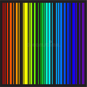 彩虹颜色的背景矢量条纹