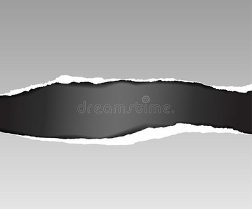矢量撕裂纸照片