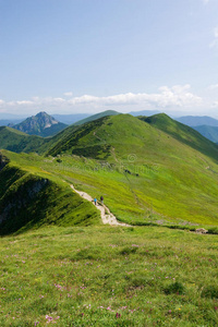 在山脊上