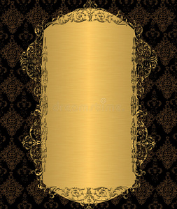 金色复古镜框