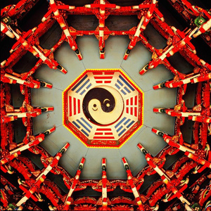 太极八卦吊顶照片