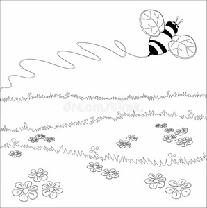 黑白蝴蝶花草图片-黑白蝴蝶花草素材-黑白蝴蝶花草插画-摄图新视界