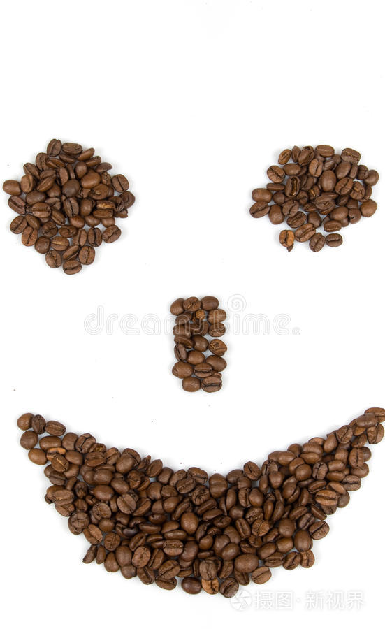 面对咖啡豆