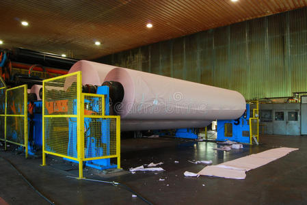 造纸厂:长网造纸机照片