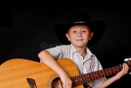 年轻牛仔音乐家