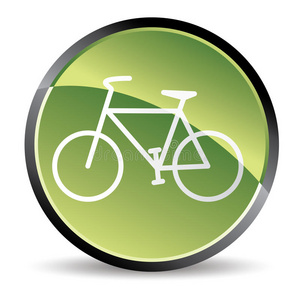 绿色自行车图标