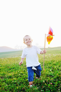 能量 健康 行动 面对 幸福 小孩 童年 可爱的 男孩 公园