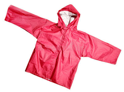 红色雨衣照片