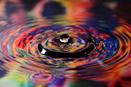 彩色水滴图片