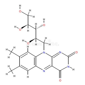 核黄素的结构式