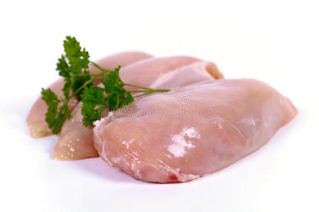 胸片白底鸡胸片照片