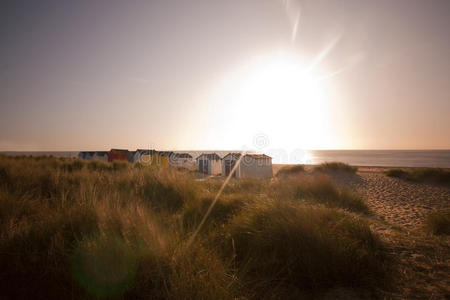 黎明时分在南沃尔德的海滩小屋