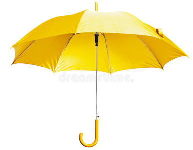 亮黄色雨伞