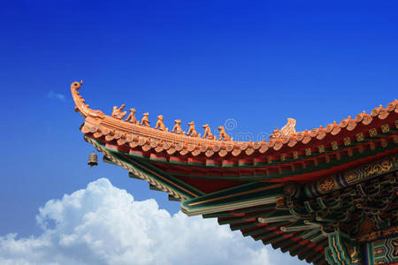 四合院屋檐图片