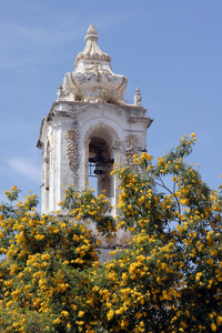 葡萄牙塔维拉的教堂塔