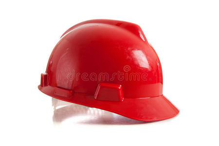 白色红色安全帽