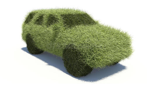 绿色概念车。清洁燃料。