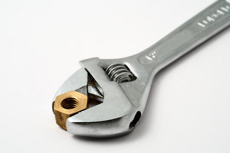 扳手和螺母照片