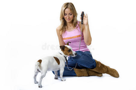 女人和她的狗