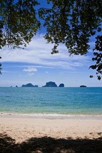 泰国南部的雷雷海滩