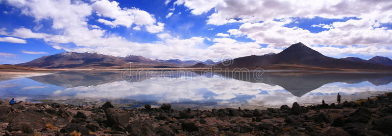 玻利维亚高原全景镜湖图片