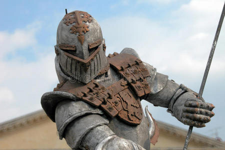 盔甲战士鼠战士盔甲,维罗纳,意大利,2004年5月照片