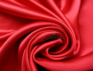 光滑的红色丝绸作为背景