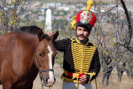 骑兵的男人轻骑兵照片