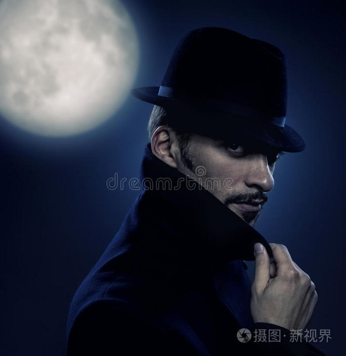 神秘人复古画像