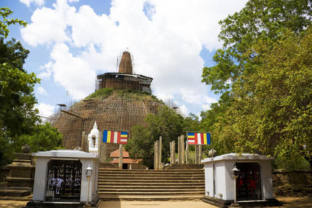 斯里兰卡anuradhapura Abhayagiria dagoba