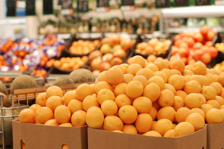 超市里的橘子