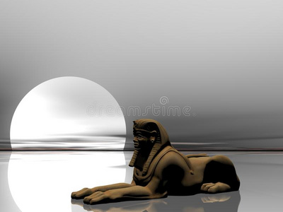 古埃及雕像插图图片