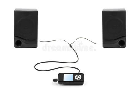 mp3播放器和扬声器