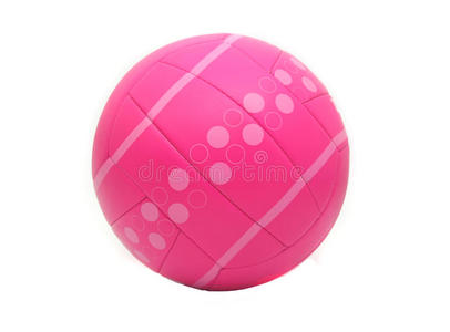 孤立的粉红色排球