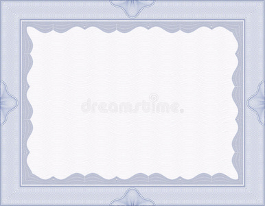 矢量插图证书空白模板.设计可用于获奖或其他官方文件证书模板背景.