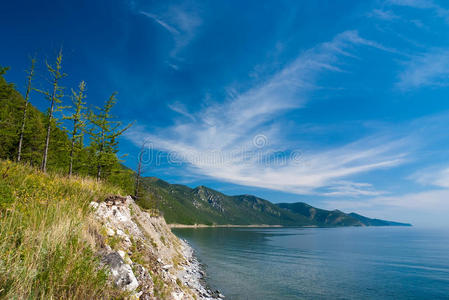 贝加尔湖上空的云景