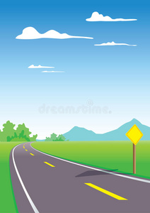 道路景观三维动画图片