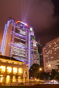 香港摩天大楼夜景