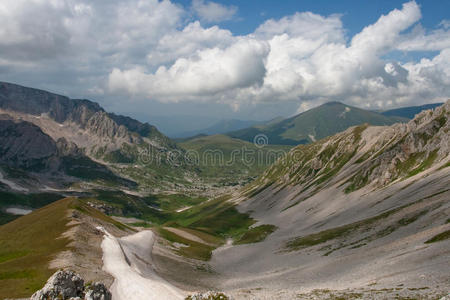 夏天 自然 草地 山谷 范围 形象 云景 国家的 城市 地形