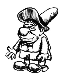 尊老爱幼卡通画图片