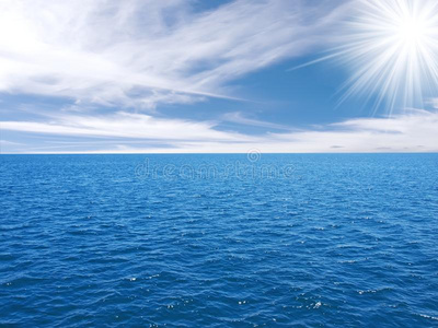 海洋 美丽的 阳光 反射 明信片 太阳 环境 季节 风景