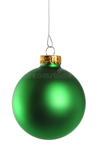 绿色圣诞装饰品