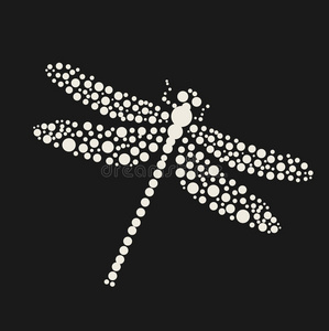 蜻蜓剪影照片