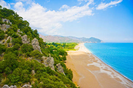 美丽的海滩，地中海海岸，土耳其