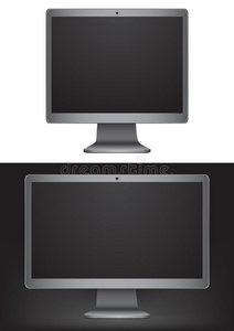 现代黑色显示器